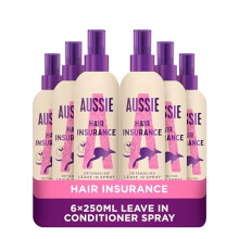 Aussie Miracle Hair Insurance Conditioner Detangler Spray, 6 x 250ml