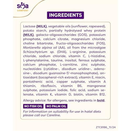 SMA SMA Comfort Formula Powder, 800g 2