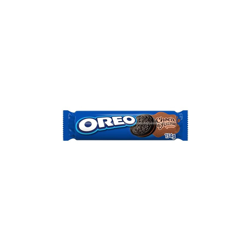 Oreo Sandwich Biscuit Filled With Choco Brownie Batter Flavoured Creme, 154 G (Pack Of 1)