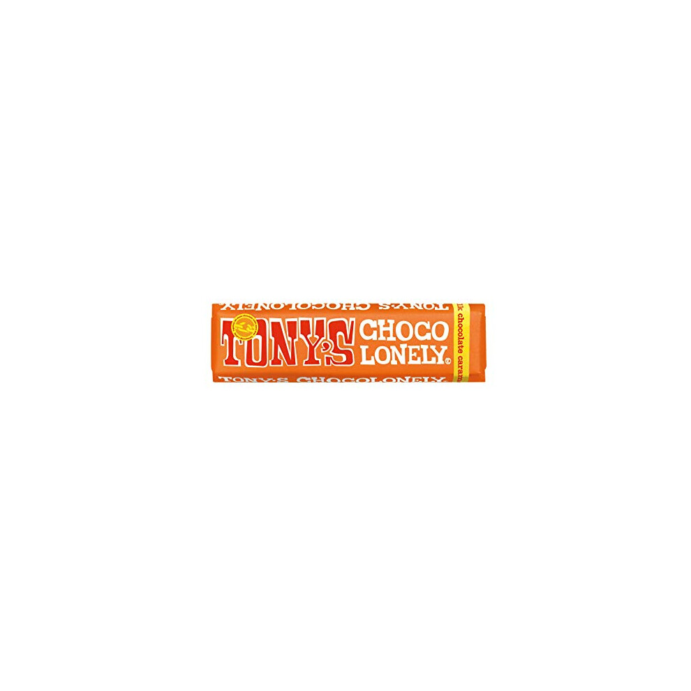 Tony's Chocolonely Milk Caramel And Sea Salt Chocolate Bar - 47G, Belgian Fairtrade Chocolate, 32% Cocoa, Vegetarian