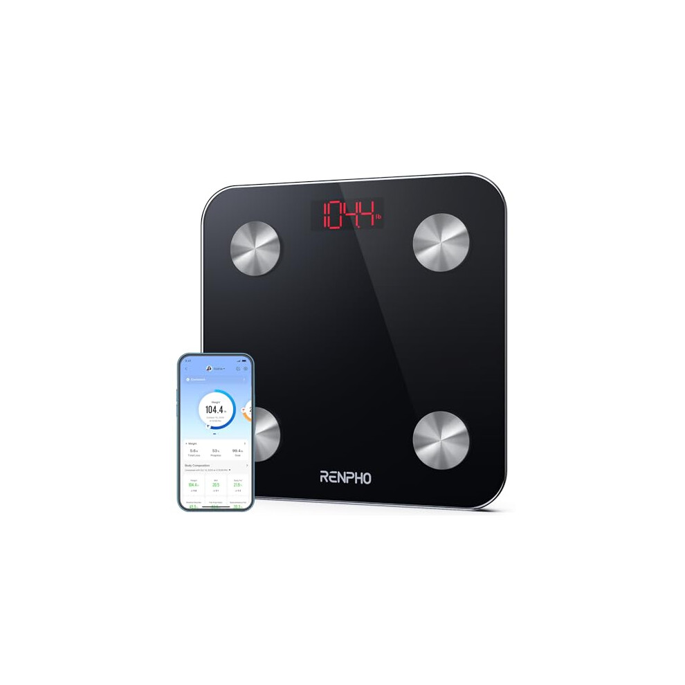 Renpho Smart Bathroom Scale With App, Bmi, Body Fat
