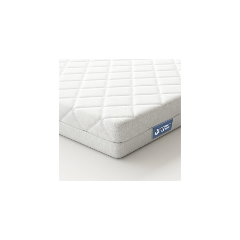 Mother Nurture White Classic Crib Mattress-Fits Snuzpod4, Size-75.5 X 40 X 3Cm