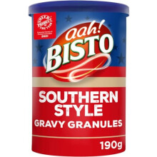 Bisto Southern Style Gravy Granules, a Taste of America, 190 g Drum (Pack of 1)