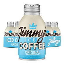 Jimmy's Iced Coffee Original BottleCan 12 x 275ml (Pack of 12) Refreshing Ready-to-drink Iced Latte Tins