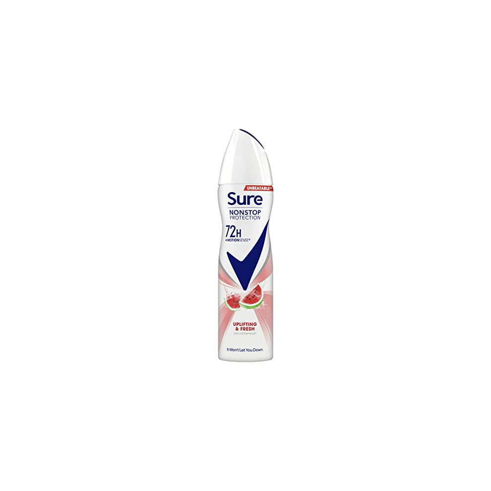 Sure Uplifting & Fresh Motionsense Technology Deodorant Spray Anti-Perspirant Deodorant Aerosol 72H Protection Against Sweat And Odour