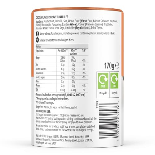 by Amazon Chicken Gravy Granules, 170g 1