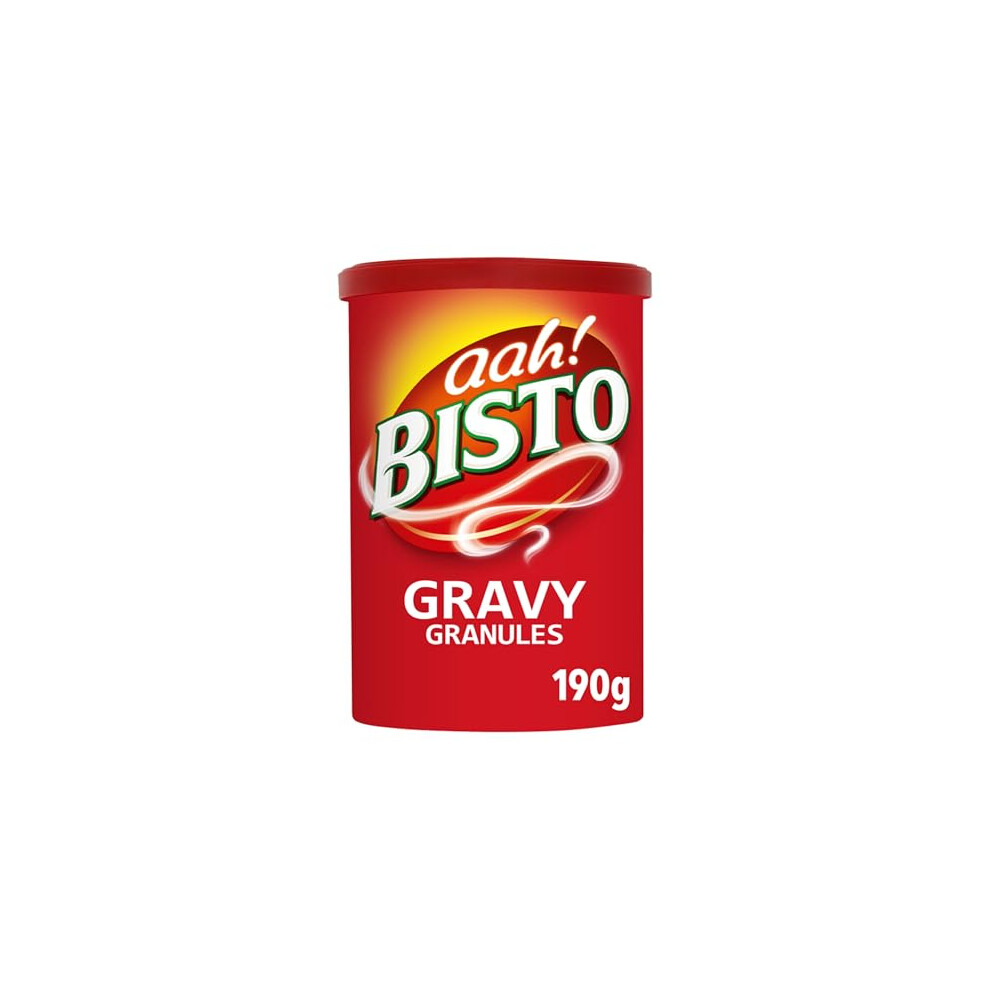 Bisto Flavoursome & Delicious Beef Gravy Granules For Hearty Family Mealtimes, 190 G Drum (Pack Of 1)