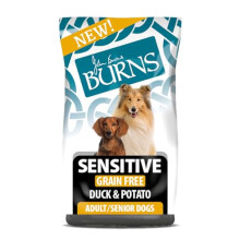 Burns Pet Nutrition Sensitive Grain Free Duck and Potato Adult Dry Dog Food, 2 kg