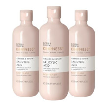Baylis & Harding Kindness+ Salicylic Acid Cleanse & Renew 500ml Body Wash (Pack of 3) - Vegan Friendly