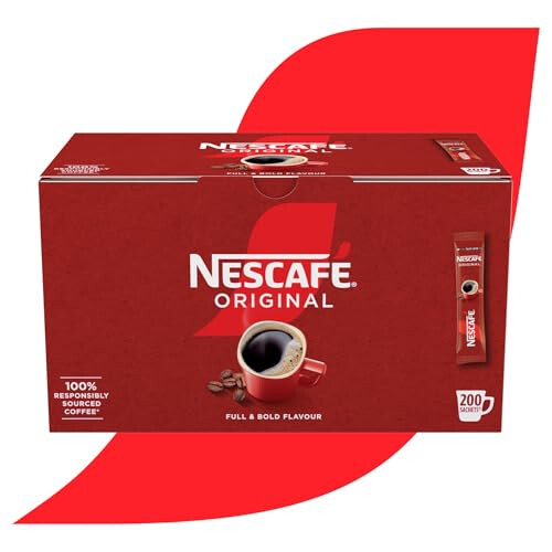 Nescafe NESCAFÉ Original Instant Coffee Sachets - 200 x 1.8g Sticks 1