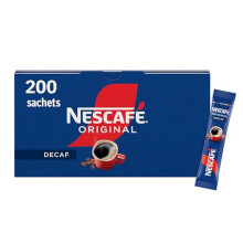 NESCAFÉ Original Decaf Instant Coffee Sachets – 200 x 1.8g Sticks, Full-Flavour Decaf in Every Cup