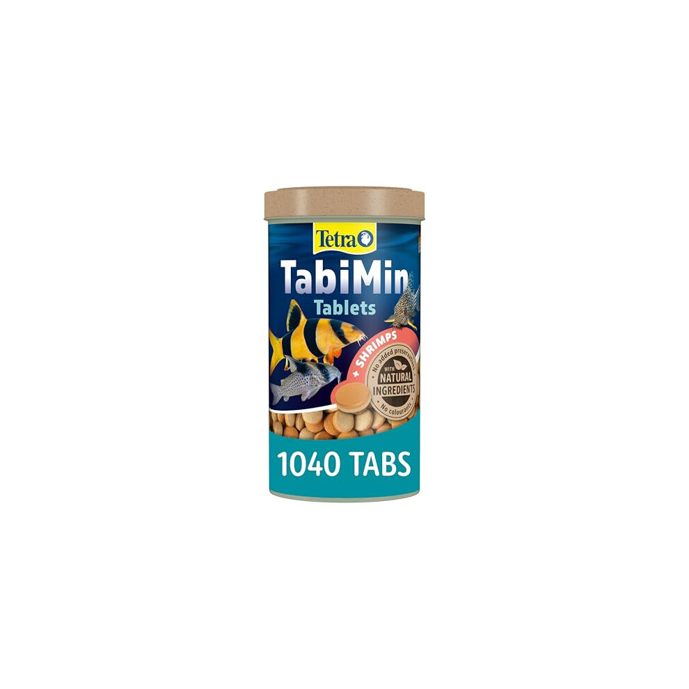 Tetra Tablets TabiMin, Complete Food for Bottom-Feeding Tropical Fish, 1040 Tablets