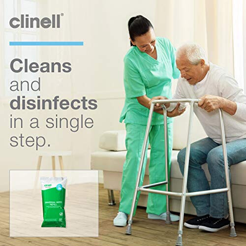 Clinell Clinell Universal Wipes - Disinfectant - 100 Refill - Kills 99.99% Germs 2