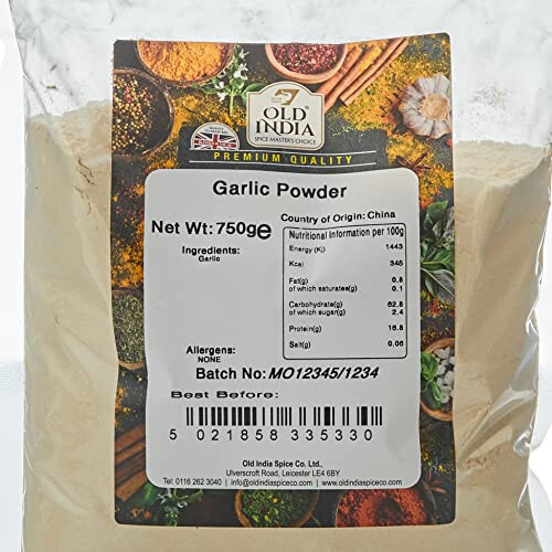 Old India Garlic Powder 750 g 1