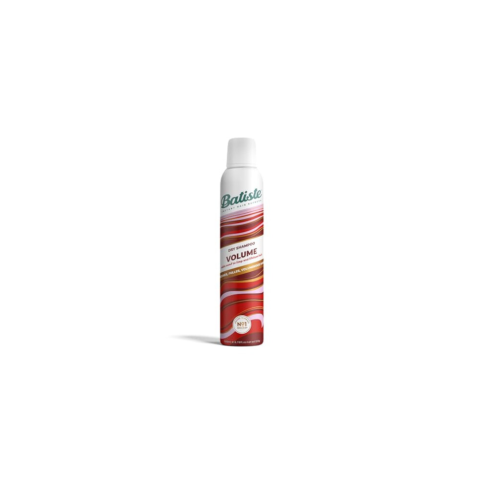 Batiste Dry Shampoo and Volume 200ml, Hair Benefits with Plumping Collagen, No Rinse Spray to Refresh Hair in Between Washes