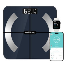 Healthkeep Body Weight Scale with App - 13 Metrics, Bluetooth