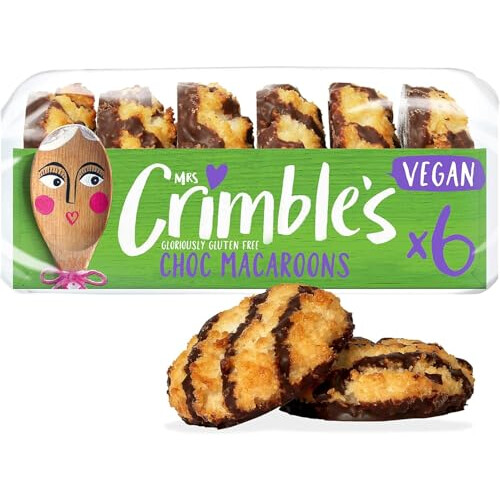 Mrs Crimble's GF Vegan Choc Coconut Macaroons, 6 Pack (195g) 1