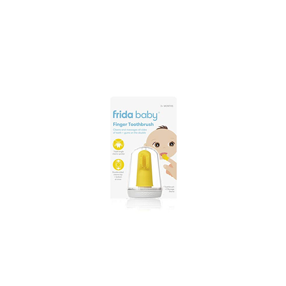 Baby's First Finger Toothbrush With Storage Case, 3 Months And Up, 1Pk Frida Baby