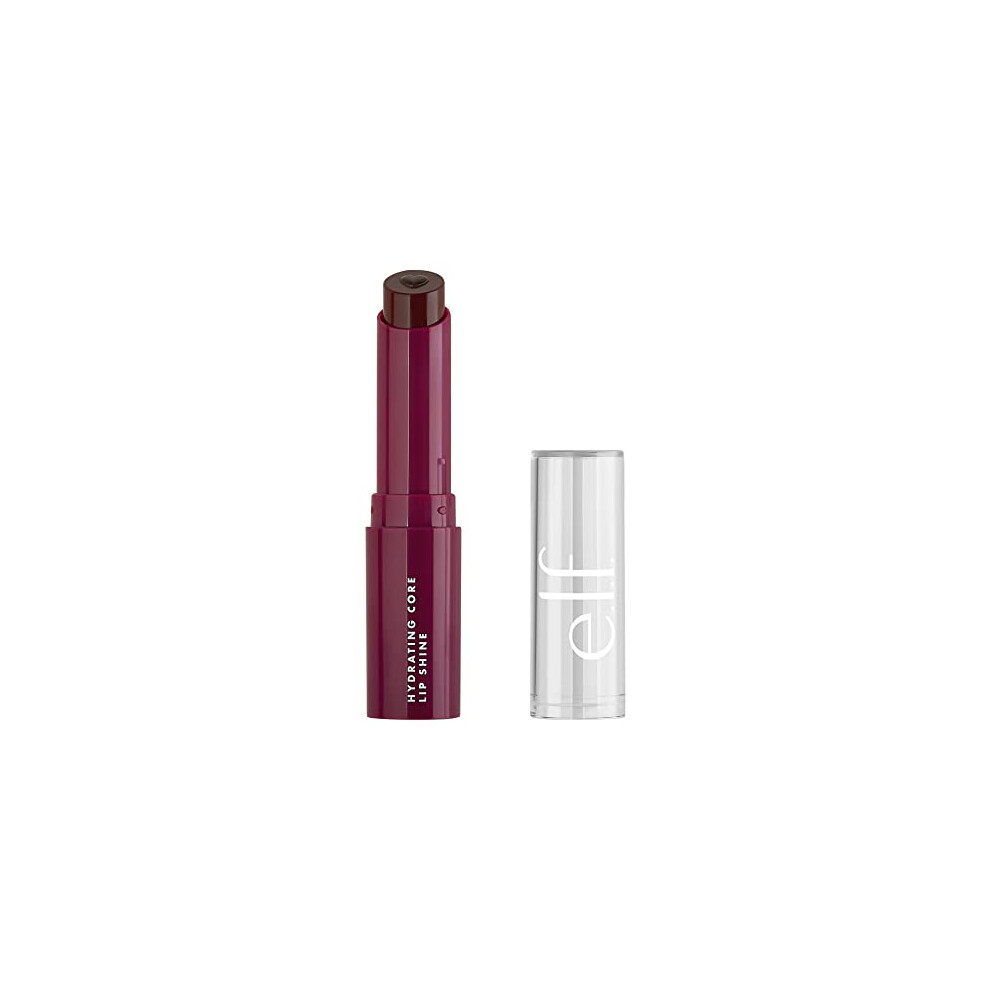 E.l.f. Hydrating Core Lip Shine, Conditioning & Nourishing Lip Balm, Sheer Colour Tinted Chapstick, Ecstatic, 0.09 Oz