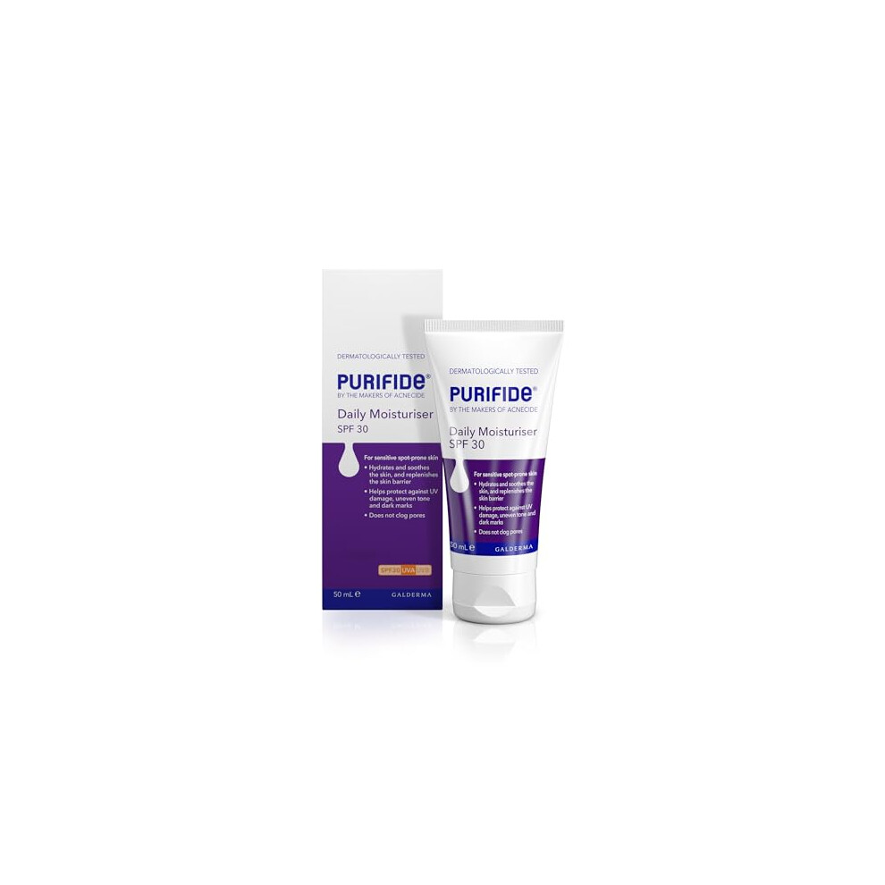 Acnecide Purifide By Spf 30 Daily Face Moisturiser For Acne Prone Skin & Blemish Control 50Ml