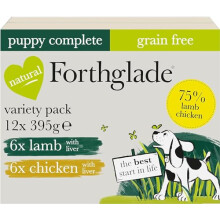Forthglade Puppy Food: 12 x 395g, Grain Free, Lamb & Chicken