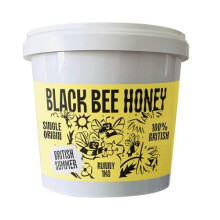 Black Bee Honey Pure British Summer Raw Honey - Runny 1Kg Tub