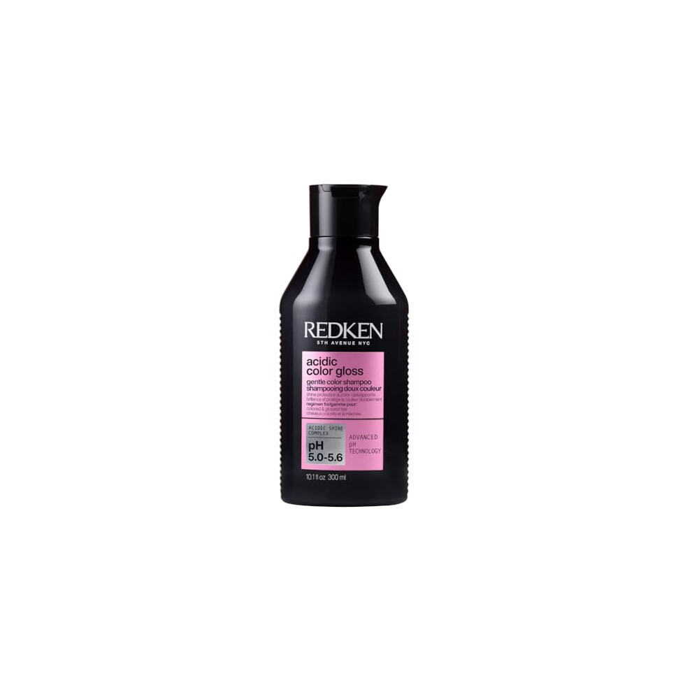 REDKEN Acidic Color Gloss Shampoo, Colour Protection, Sulphate-Free for a Gentle Cleanse, Glass-Like Shine, for Colour Treated Hair, 300ml