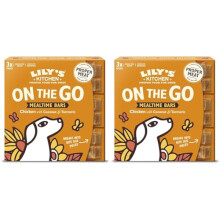 Lily's Kitchen On The Go Bar Mealtime Bar for Dogs - Natural Treat, Grain Free Treat - Chicken with Coconut & Tumeric (3 x 40g) (Pack of 2)