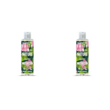 Faith In Nature 300ml Natural Wild Rose Conditioner, Restoring, Vegan & Cruelty Free, No SLS or Parabens, For Normal to Dry Hair (Pack of 2)