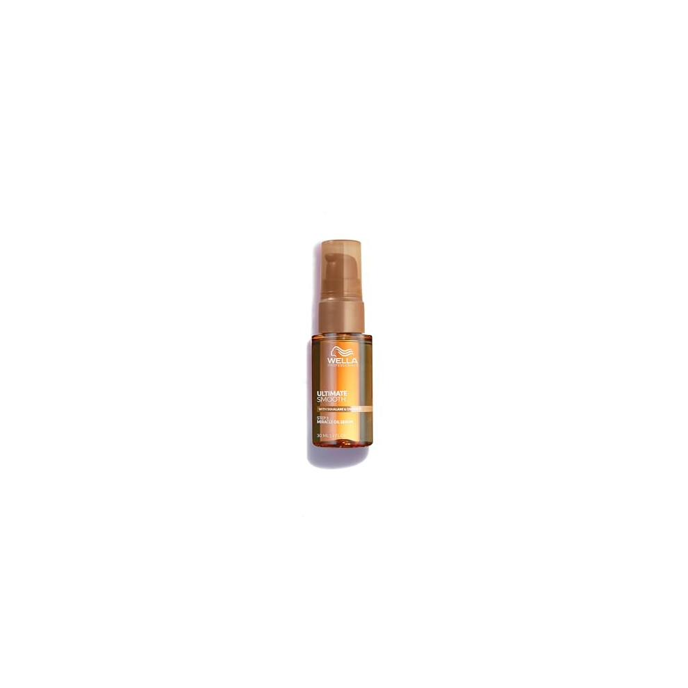 Wella Professionals Ultimate Smooth Miracle Oil Serum - Hair Oil With Squalane & Omega 9 - For Dry, Dull & Frizzy Hair (30Ml)