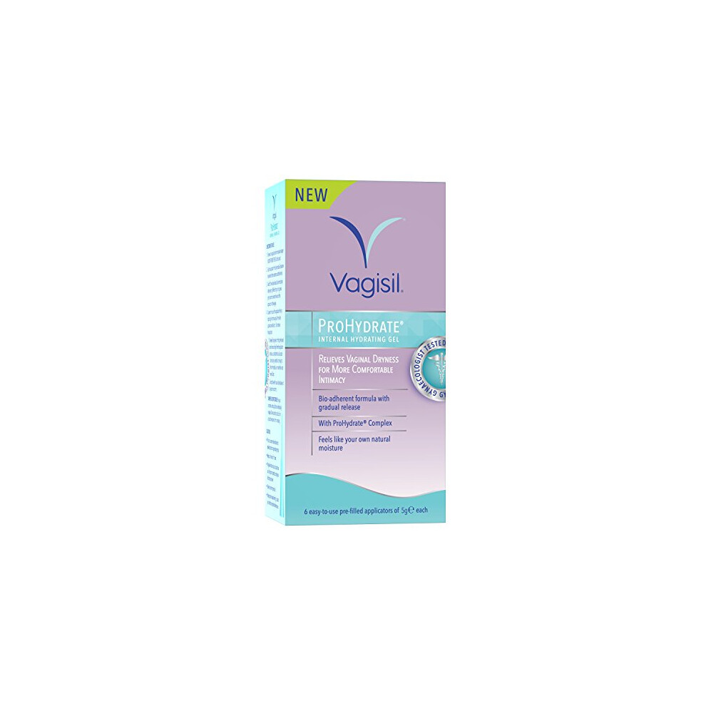 Vagisil Prohydrate Internal Hydrating Gel, 6 X 5G - Hyaluronic Acid