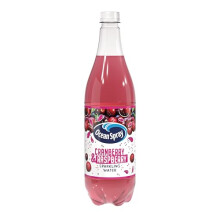 Ocean Spray Pink Cranberry and Raspberry Sparkling Water - 1L - Fruit Flavoured Beverage - Made with Sparkling Water - Low Calorie Soft Drink