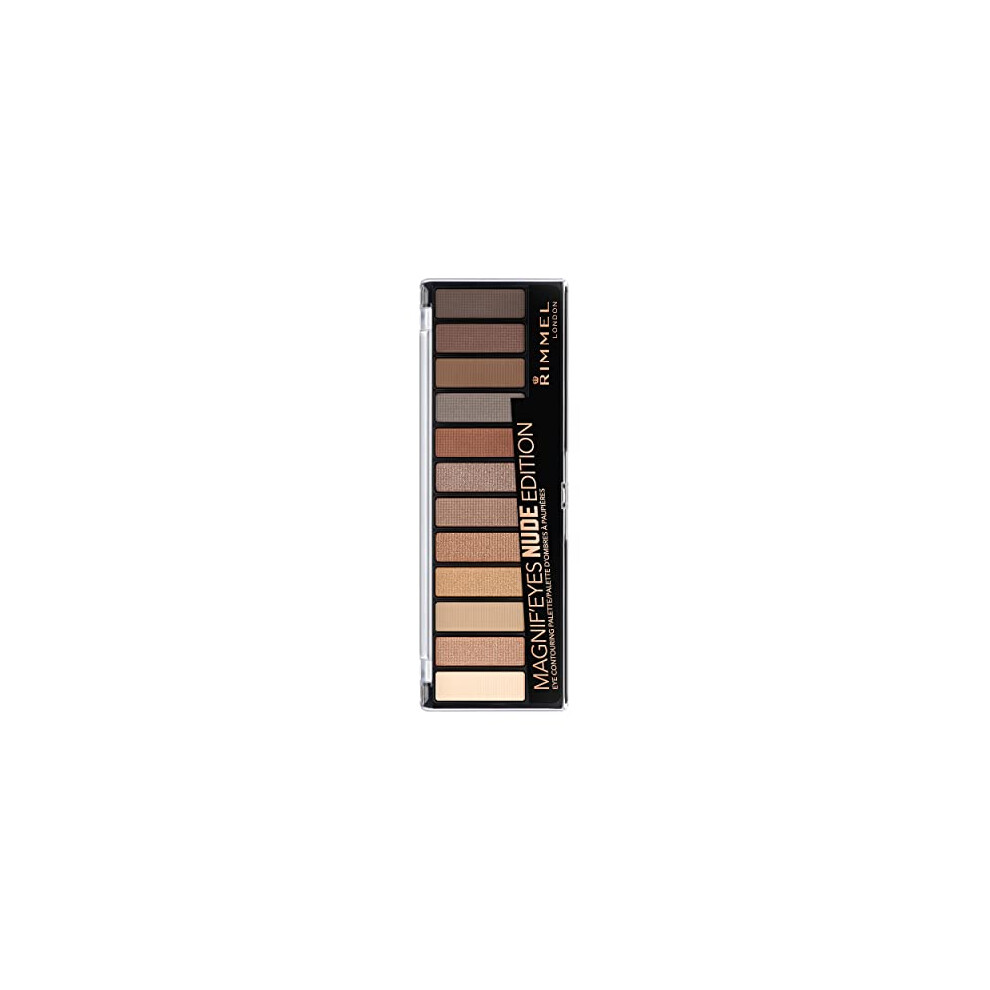 Rimmel Magnif'eyes Nude Edition Eyeshadow Palette, 12 shade, Cream