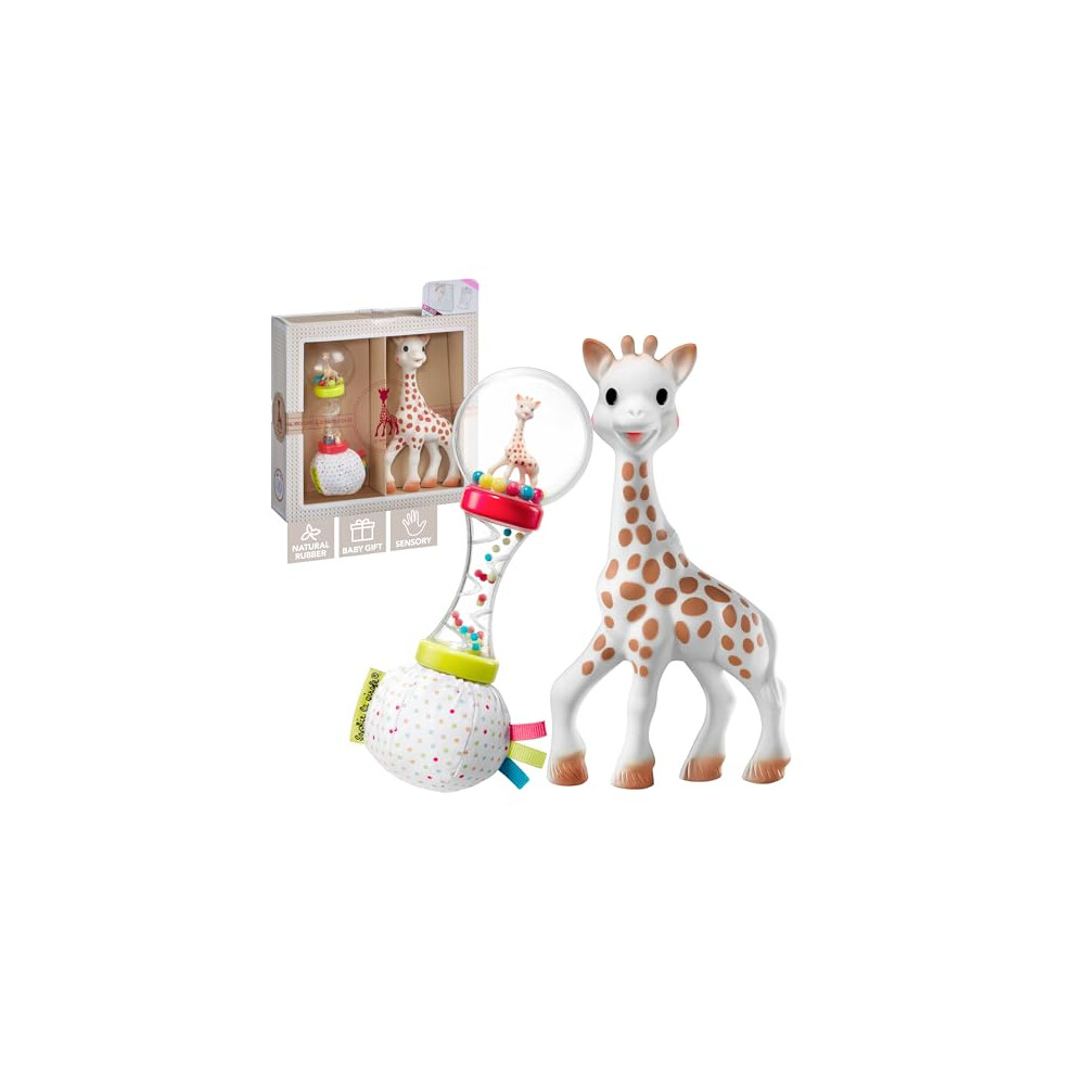 Sophie La Girafe Sophiesticated Teether Set - Baby Maracas Rattle,Multi Coloured,2 Unité (Lot De 1)