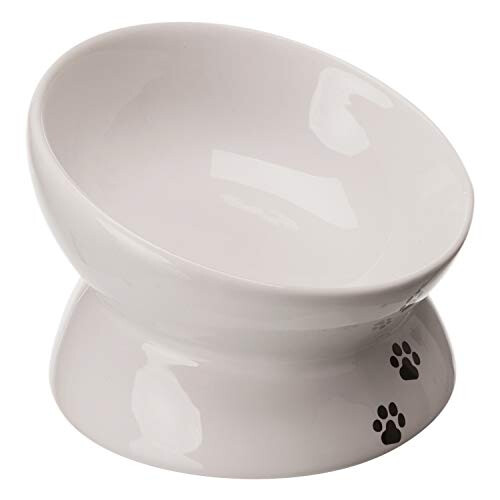 Trixie Trixie Ceramic Cat Feeder White 1