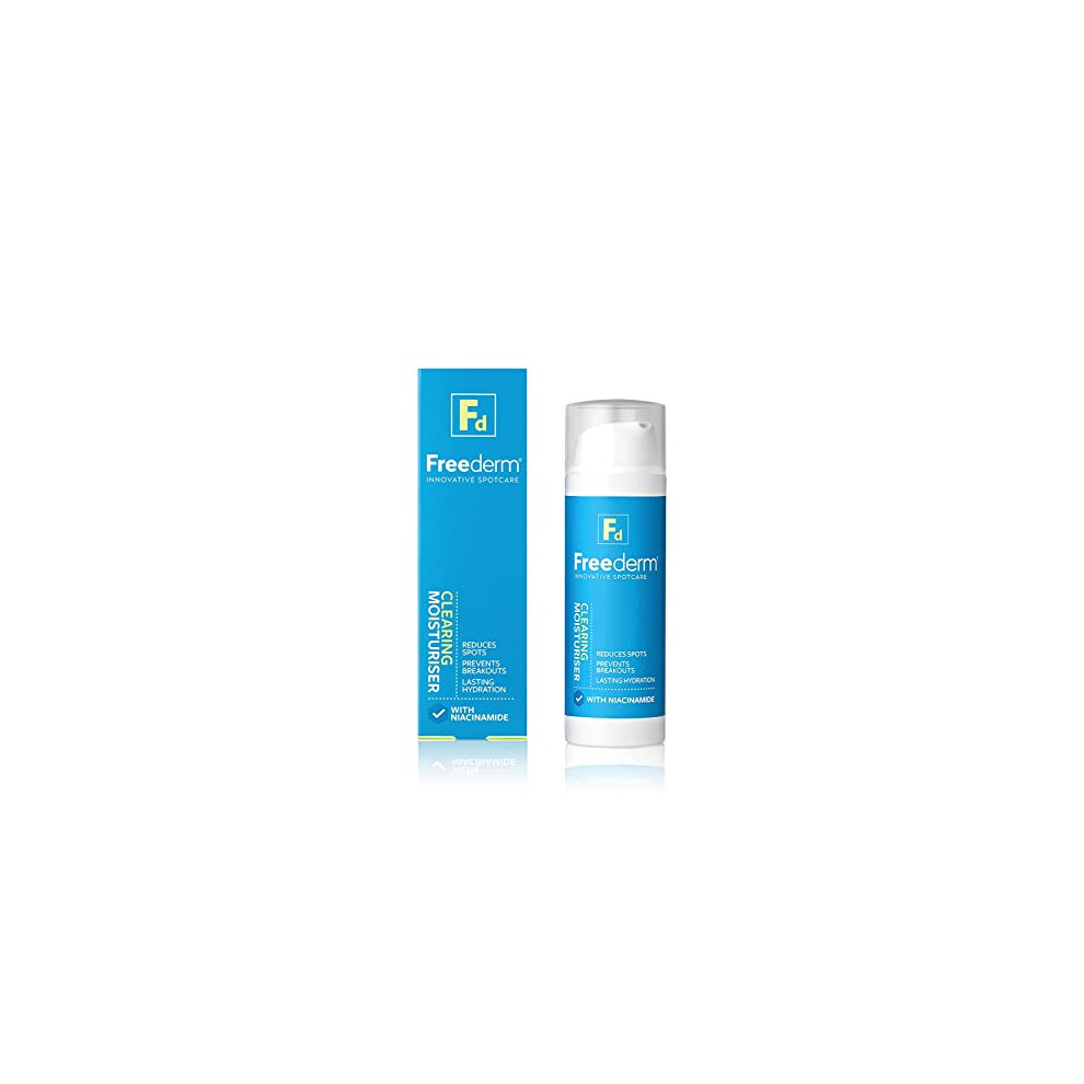 Freederm Clearing Oil-Free Face Moisturiser For Spot Prone Skin. Prevents Breakouts. With Niacinamide, 50 Ml