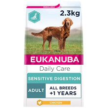 Eukanuba Sensitive Digestion Highly Digestible Complete Dry Dog Food for Adult Dogs with Chicken 2.3 kg