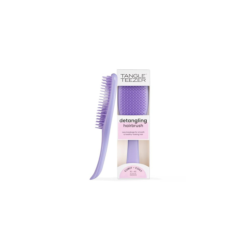 Tangle Teezer Purple | The Naturally Curly Wet Detangler Hairbrush For 3C To 4C Hair | Reduces Frizz | Passion