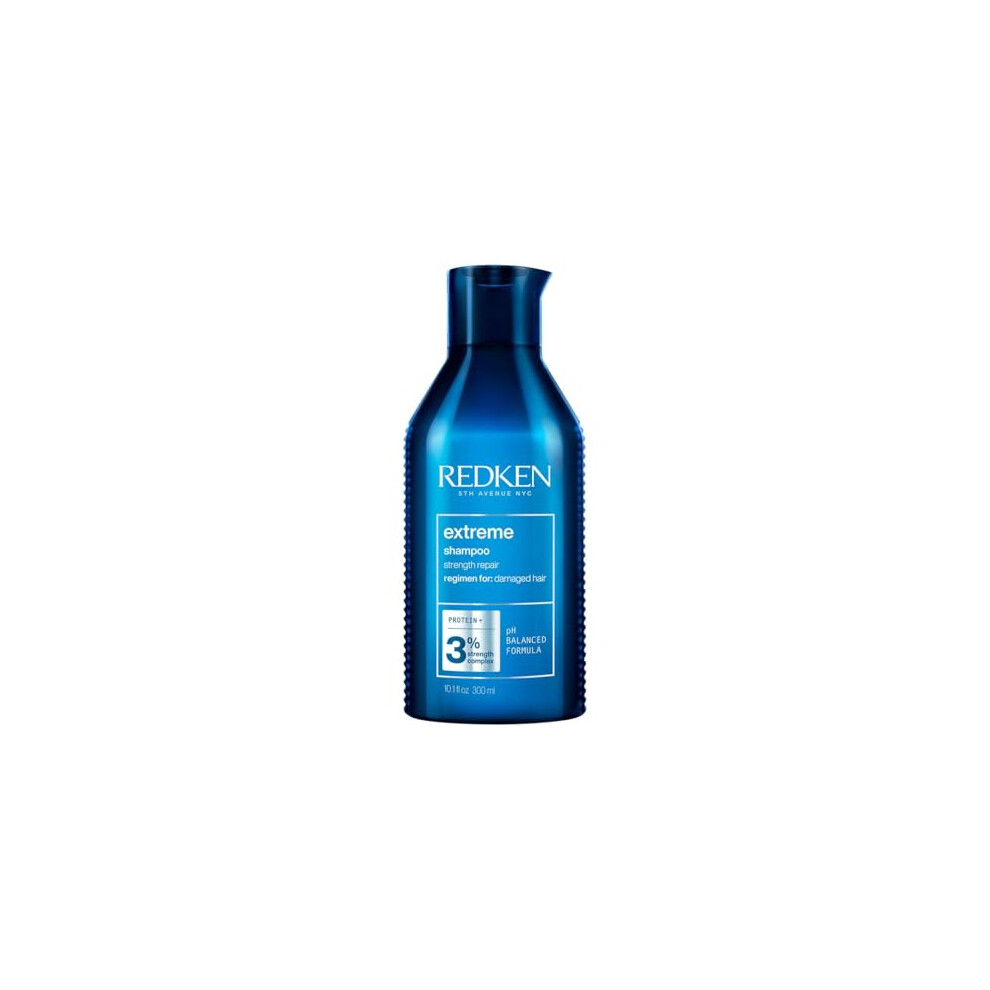 Redken Shampoo, For Damaged Hair, Repairs Strength & Adds Flexibility, Extreme, 300 Ml
