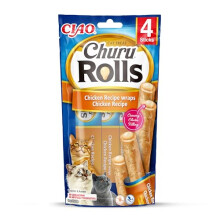 INABA Ciao Churu Rolls Cat Treat - Chicken (4x10g) - Grain Free