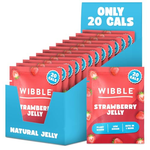 Wibble Jelly Crystals - Strawberry, 12 Pack, Low Sugar