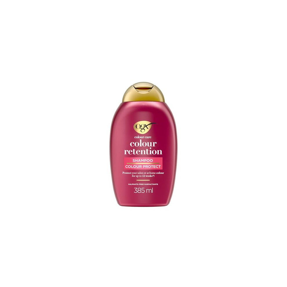 OGX Colour Retention shampoo with bond plex technology 385ml, packaging may vary