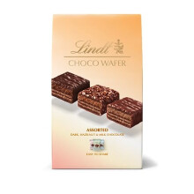 Lindt Choco Wafer Assorted Chocolate Box 135g 10 Milk, Dark & Hazelnut