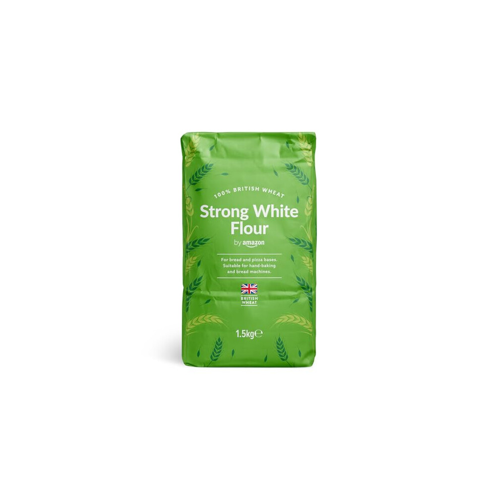 By Amazon Strong White Flour, 1.5Kg, Perfect For Bread