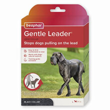 Beaphar Gentle Leader Head Collar - Large Dogs, Stops Pulling - Black