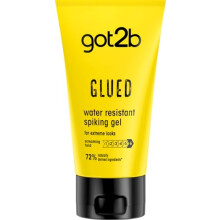 Schwarzkopf got2b Glued Spiking Glue Hair Gel, Water Resistant, Strong Hold for Up to 72 Hours, 150 ml,package may vary