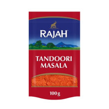 Rajah Spices Tandoori Masala Seasoning | Tandoori Seasoning Powder | Tandoori Rub | Tandoori Marinade | Tandoori Spice Mix | Tandoori Curry (100G)