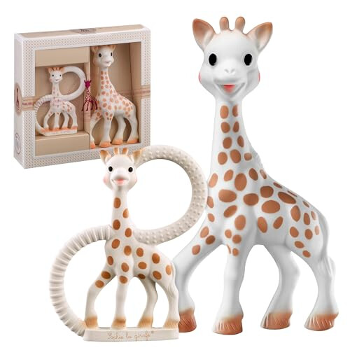 Sophie la Girafe Sophie la girafe Teether & Ring Gift Set - 100% Natural Rubber 1