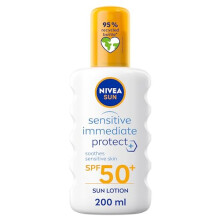 NIVEA SUN Protect Sensitive Sun Spray SPF50, Aloe Vera, 200 ml