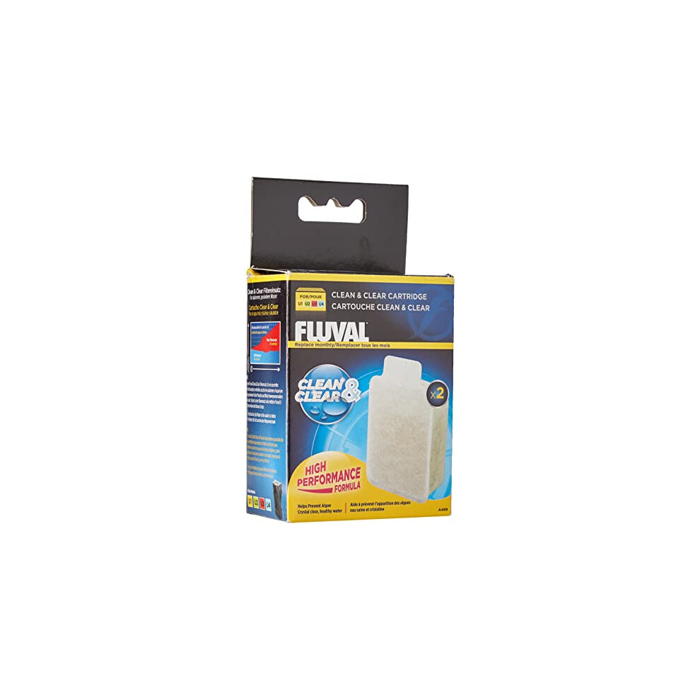 Fluval U Internal Filters Clean and Clear Cartridge, White